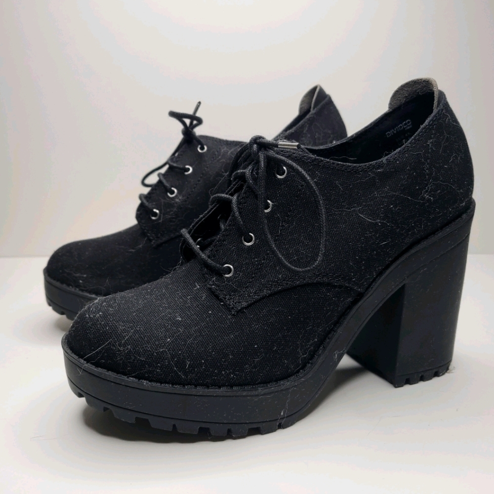 Think heel black heels